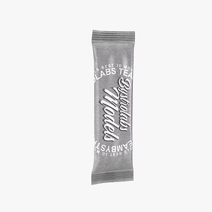 Stick Sachet Packaging Single Serve Mockup