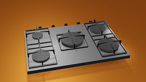 gas hob 3D model
