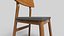 3D Chair Wooden N19