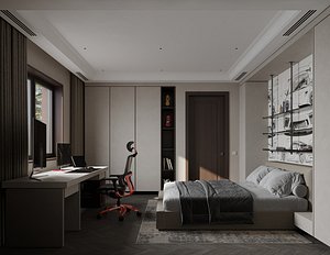 Interior Designed Scene of boys children room