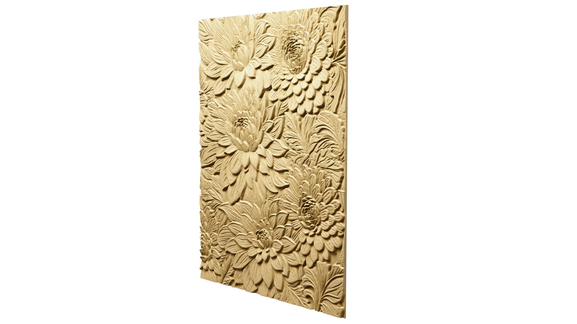 3D Model Modern Panel Wall Decor Set Wall Relief Mural CNC 157 ...