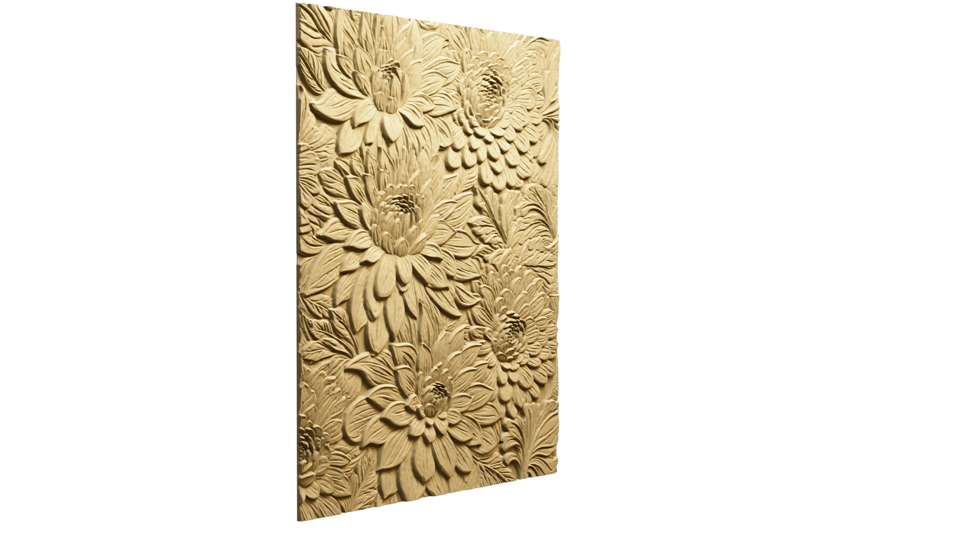 3D Model Modern Panel Wall Decor Set Wall Relief Mural CNC 157 ...