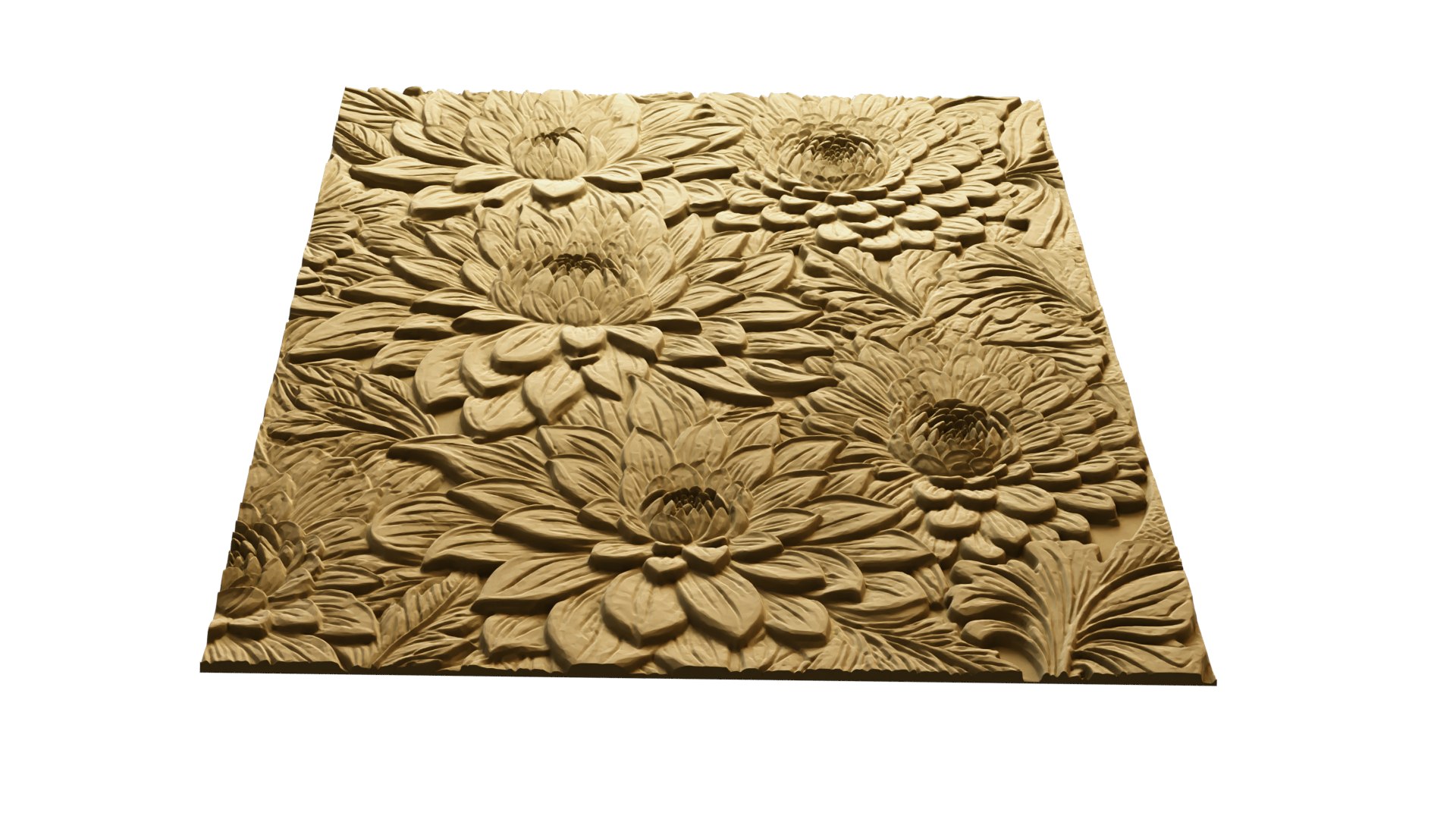 3D Model Modern Panel Wall Decor Set Wall Relief Mural CNC 157 ...