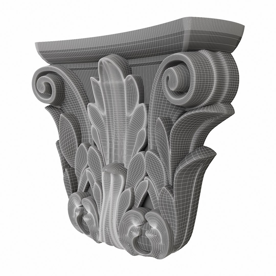 Carved Scroll 3D Model - TurboSquid 1349277
