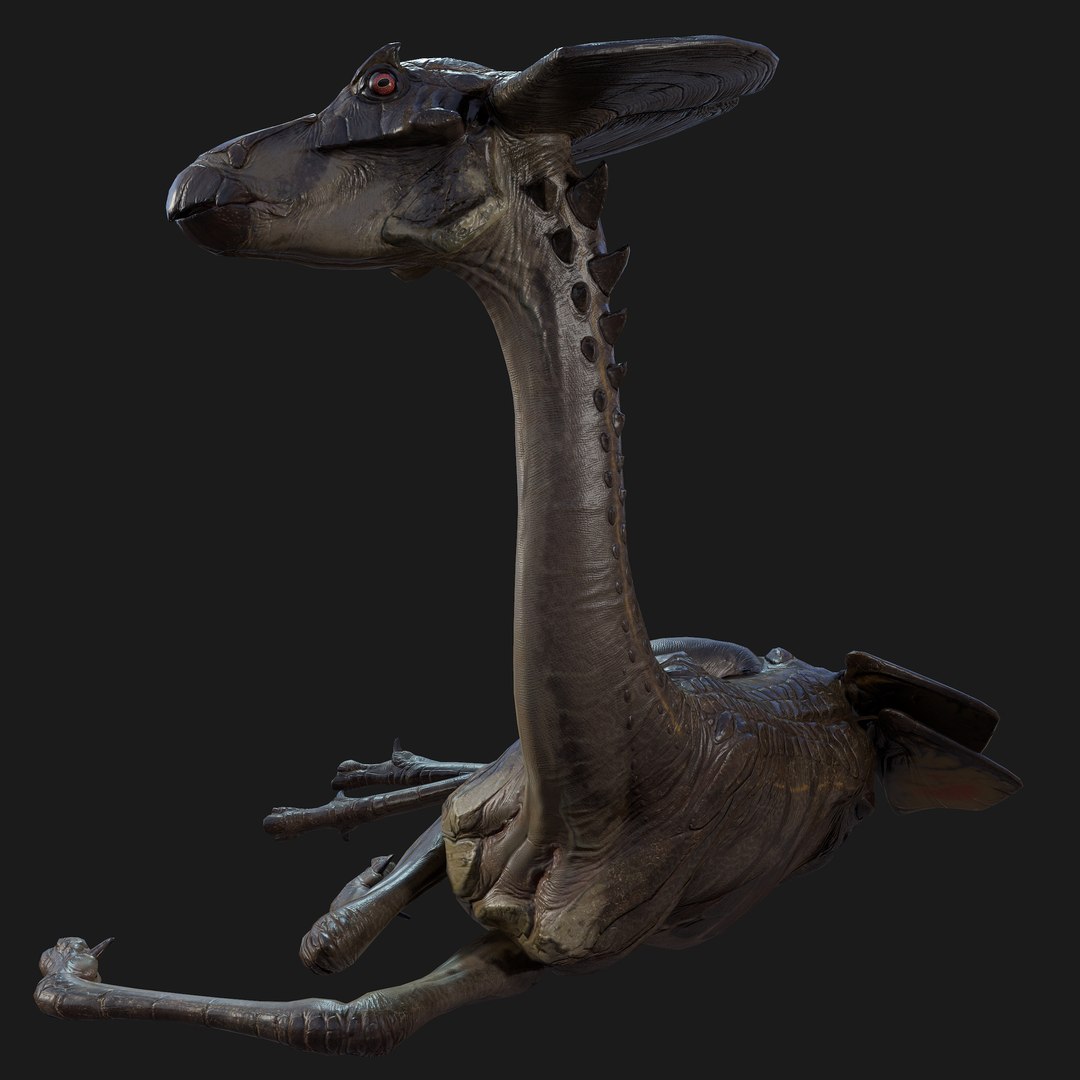 3D Alien Antelope - TurboSquid 2381492