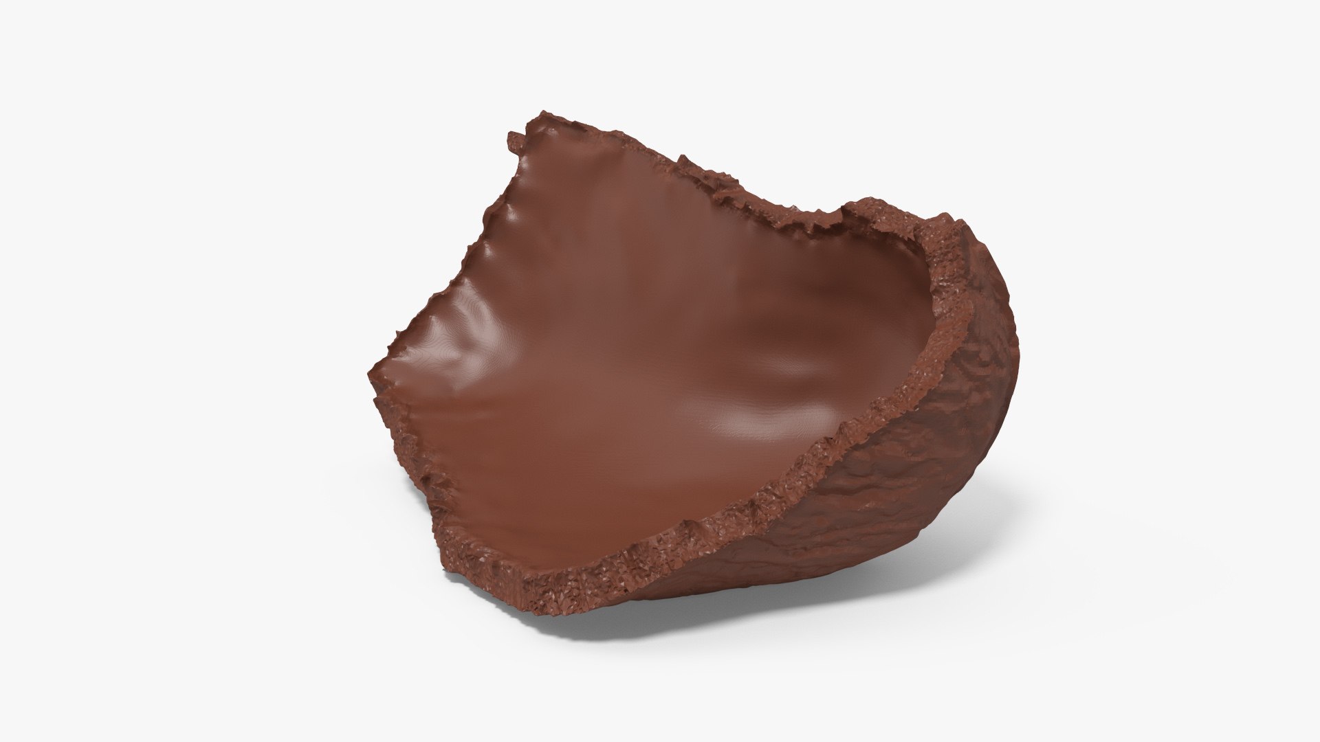 Small Piece of Chocolate Bunny Tail 3D model preview