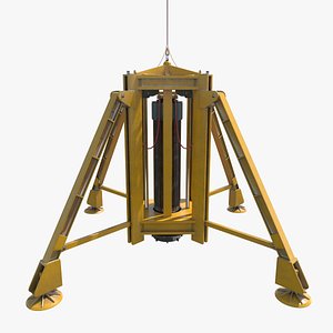 subsea drilled anchor pile 3D