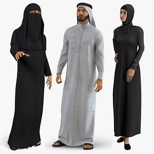 arab people 2 rigged 3D model