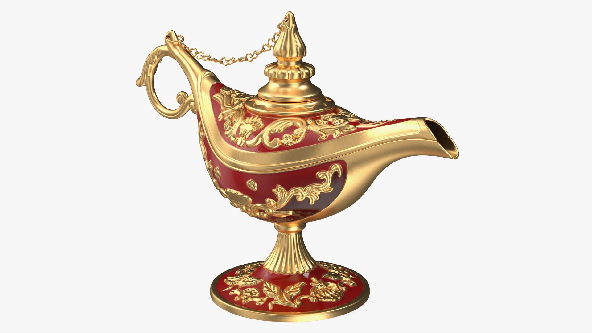 Magic Lamp Red 3D model preview