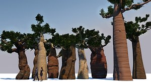 baobabs 3D model