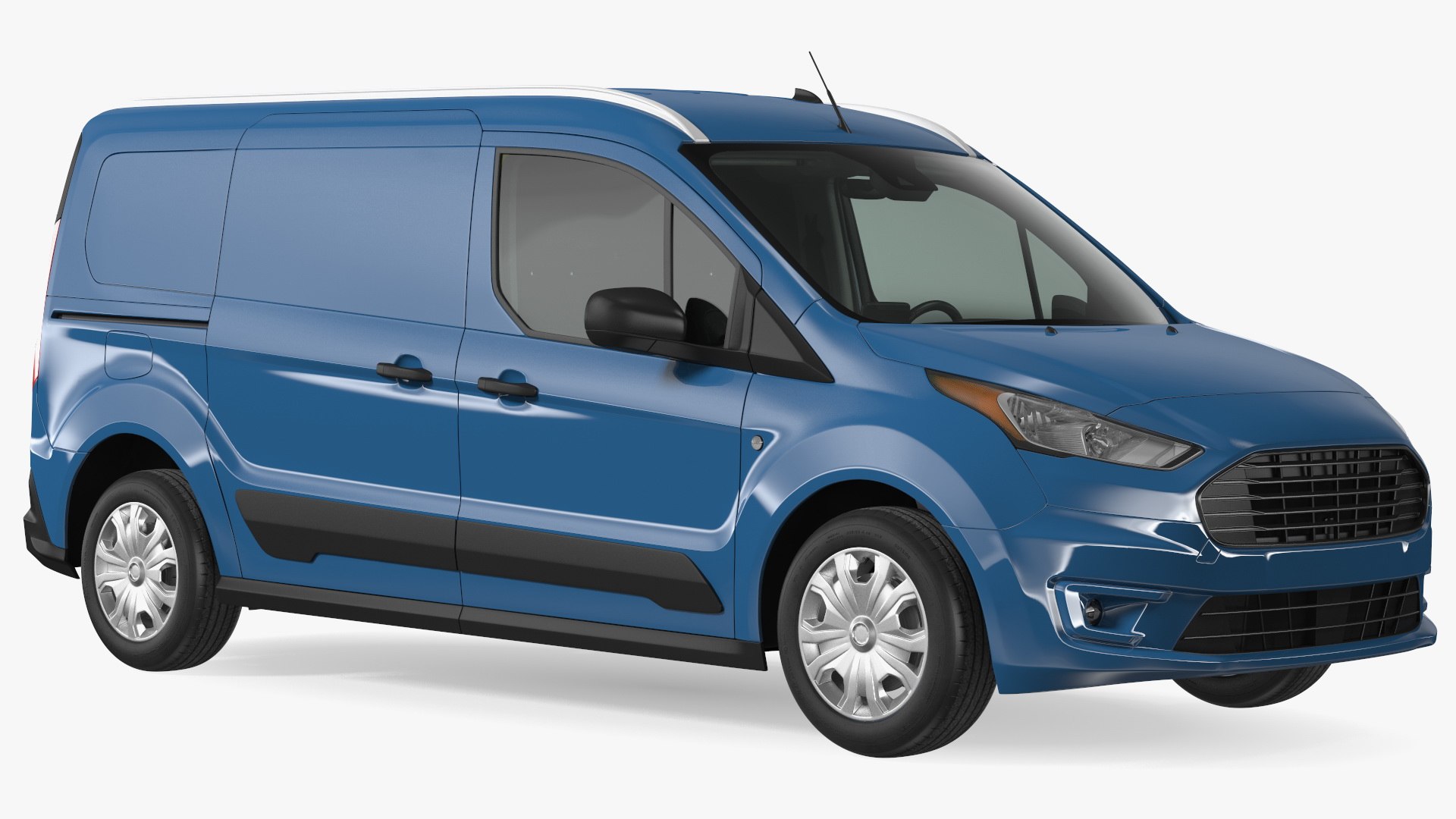Cargo Van Barn Doors Blue 3D model preview