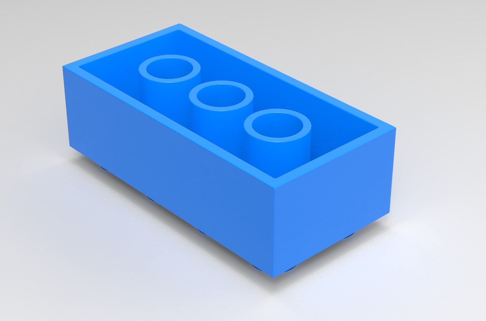 3d lego block model