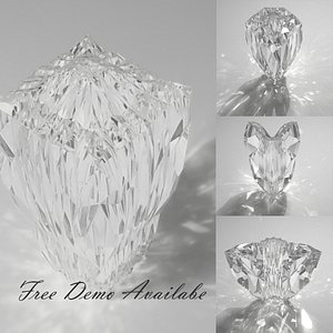 3D Crystal Gem Diamond Pack of 30 Different 3d Models