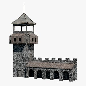 Medieval Watchtower model