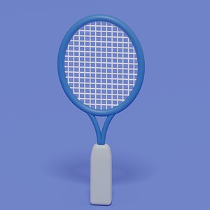 3D model Cartoon Tennis Racket