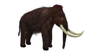 3D nature animal mammoth