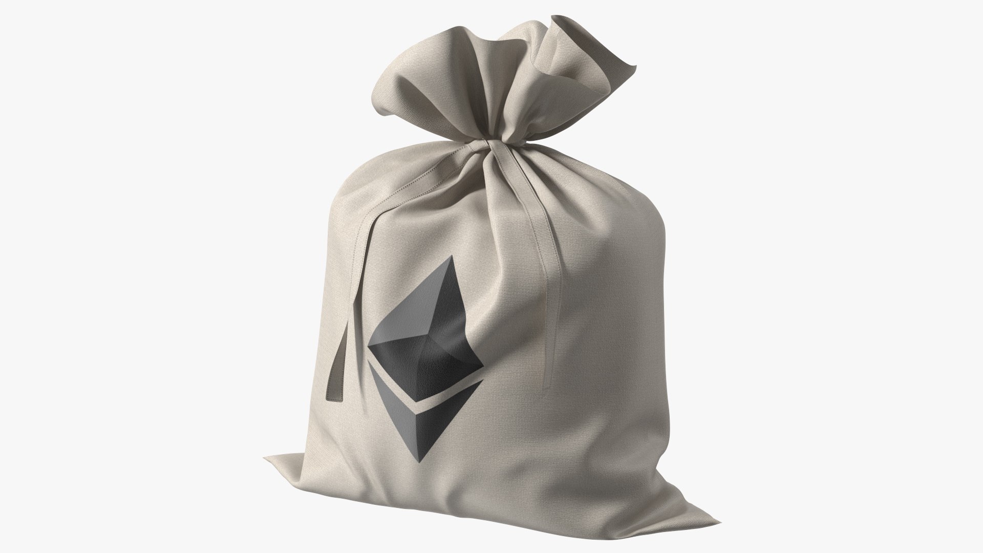 Money Bag Ethereum 3D model preview