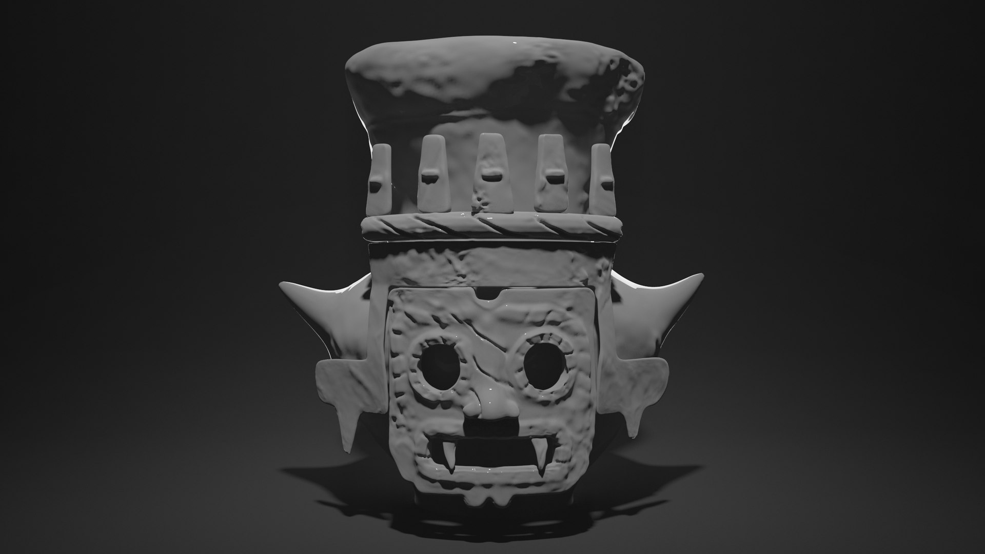 3D Tlaloc Vessel - Aztec Mythology Model - TurboSquid 1933816