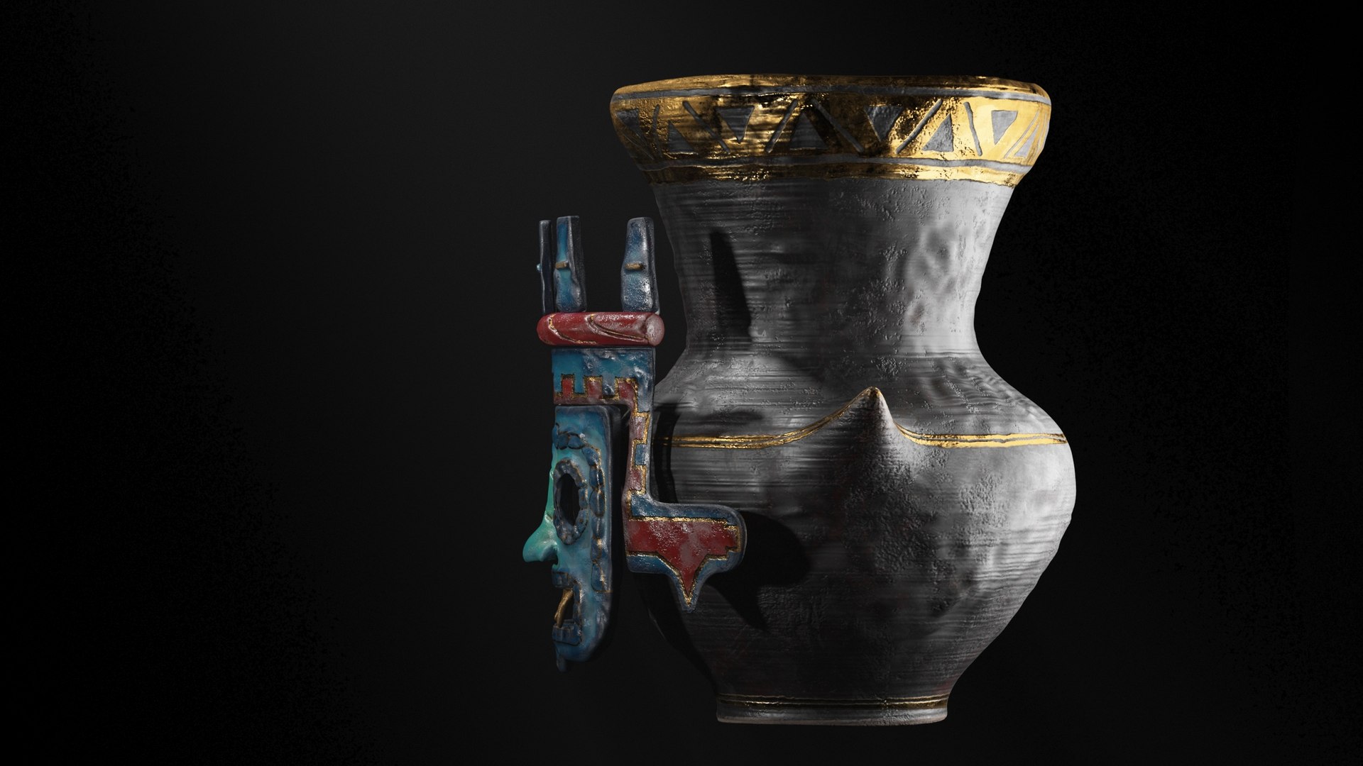 3D Tlaloc Vessel - Aztec Mythology Model - TurboSquid 1933816