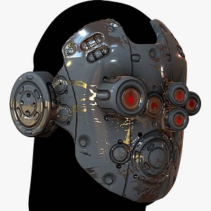 3D Gas mask respirator scifi futuristic 3d 3D model