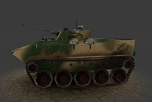 3D tank bmd-4m model