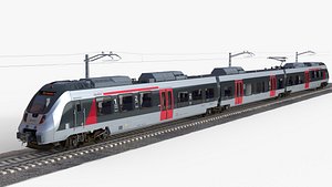 3D model Bombardier TALENT Train Abelio RiggedAnimated