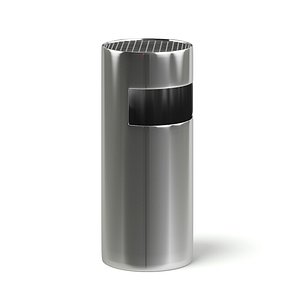3D model metal recycle bin