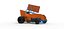 Winged Sprint car Version 2 while turning Scale 1 to 25