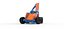 Winged Sprint car Version 2 while turning Scale 1 to 25