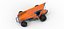 Winged Sprint car Version 2 while turning Scale 1 to 25