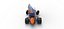 Winged Sprint car Version 2 while turning Scale 1 to 25