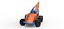 Winged Sprint car Version 2 while turning Scale 1 to 25