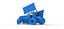 Winged Sprint car Version 2 while turning Scale 1 to 25