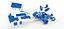 Winged Sprint car Version 2 while turning Scale 1 to 25
