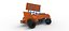 Winged Sprint car Version 2 while turning Scale 1 to 25