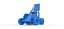 Winged Sprint car Version 2 while turning Scale 1 to 25