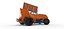 Winged Sprint car Version 2 while turning Scale 1 to 25