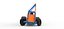 Winged Sprint car Version 2 while turning Scale 1 to 25