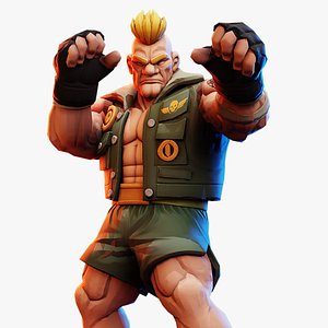 Stylized Fighter Character - MAULER 3D model