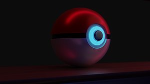 3D pokeballl model