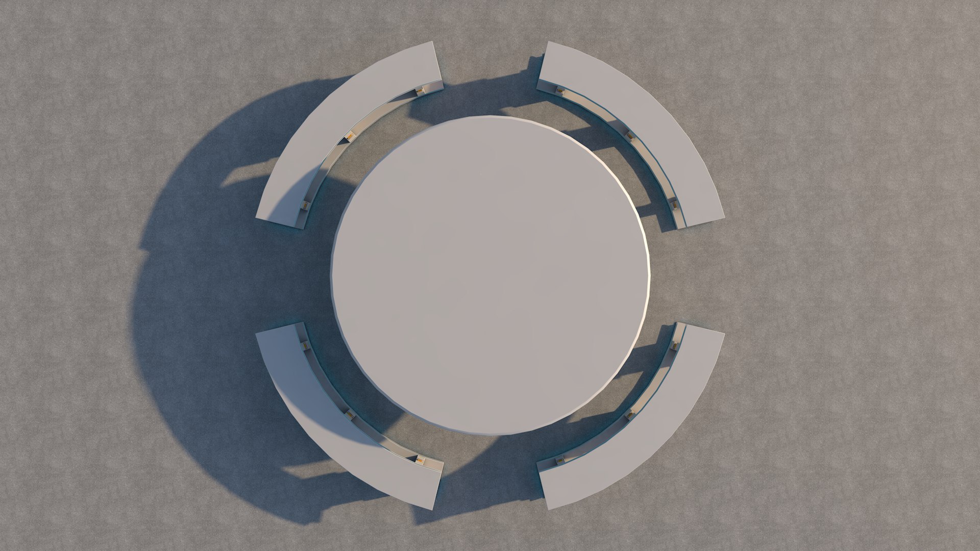 Sci Fi Picnic Table 3D Model - TurboSquid 1545880