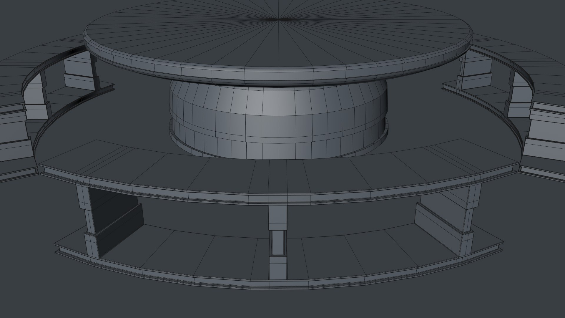 Sci Fi Picnic Table 3D Model - TurboSquid 1545880