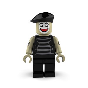 3D model mime happy