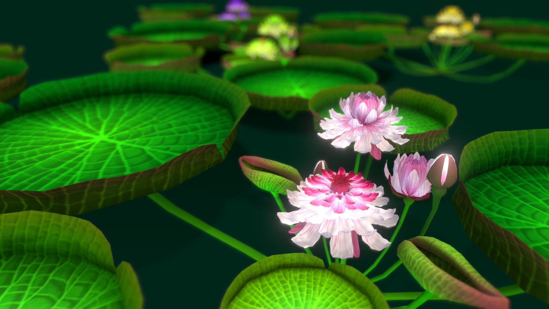 3D Flower Guyana Model - TurboSquid 2132565