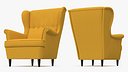 Strandmon Yellow Wing Chair