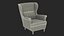 Strandmon Yellow Wing Chair
