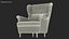 Strandmon Yellow Wing Chair