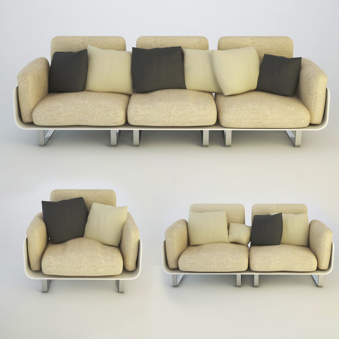 3d model sofas set