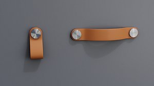 Ikea OSTERNAS leather handle set 3D model