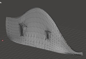 3D model kiteboard fin